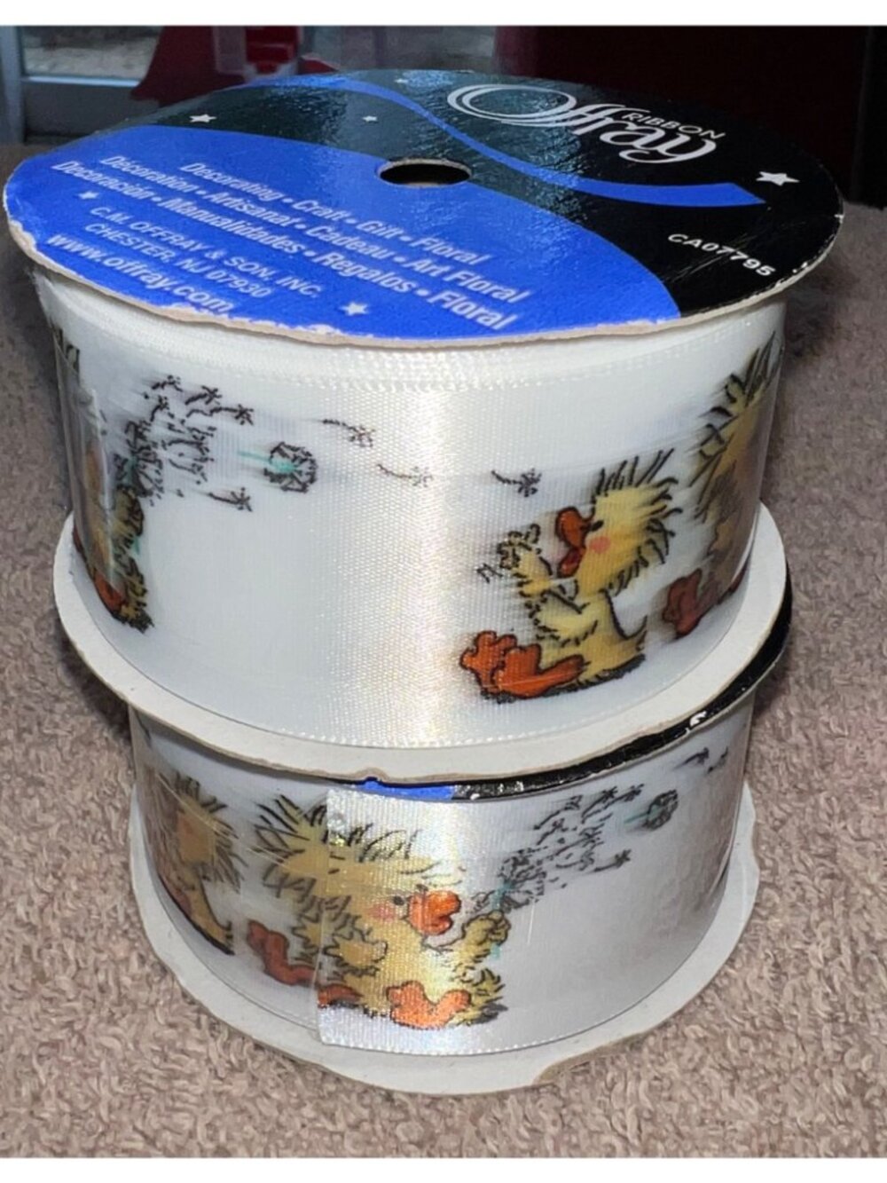 Suzys Zoo Decorative Ribbons Baby Animal Designs 10 Ft Each USA Made Crafting - Picture 2 of 9